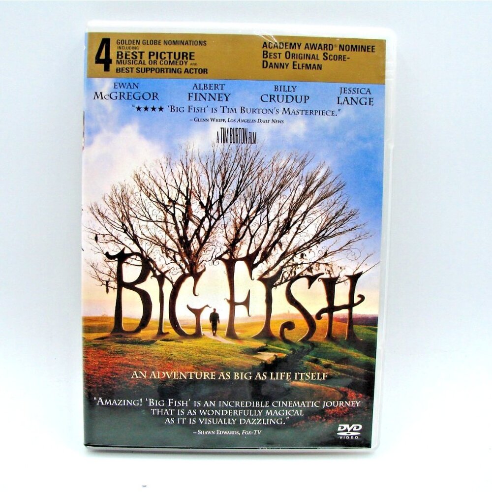 Big Fish An Adventure As a Big Life Itself DVD Movie 2003 Tim Burton Masterpiece